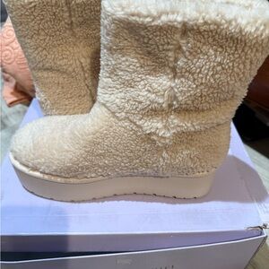Steve Madden Sherpa Platform Boots